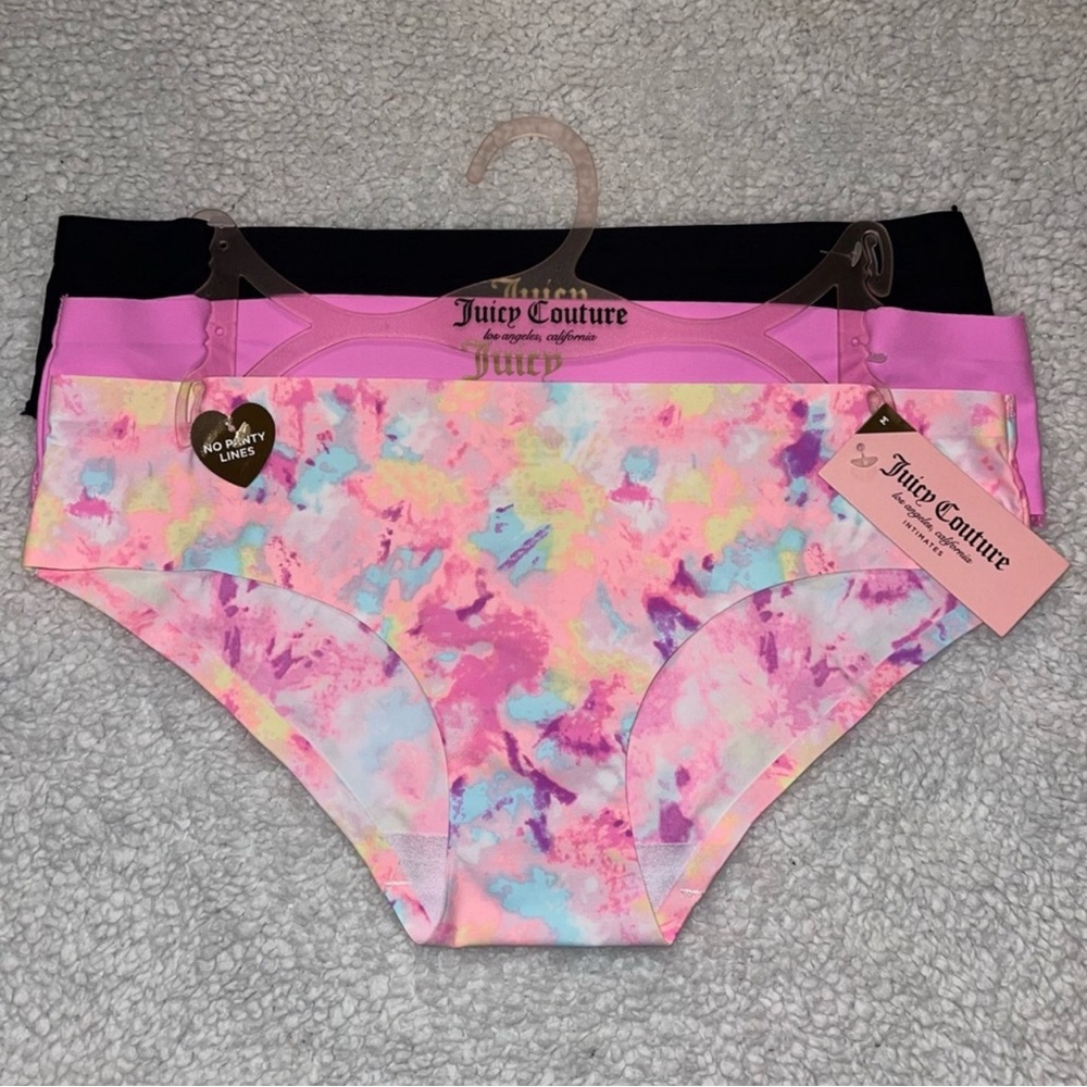 Juicy Couture No Panty Line 3 Pack Panties Medium NWT